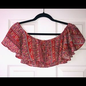 Forever 21: colorful cropped blouse